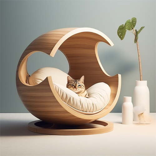 3D printed eco-friendly material dog and cat  house