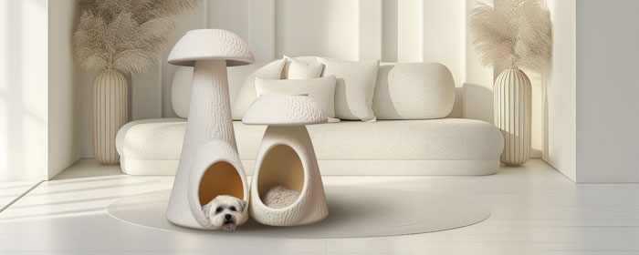 3D printed eco-friendly material dog and cat  house